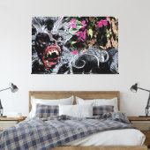 Straatprestaties 1 60x40 (150x100cm) WACCNM Canvas Afdruk (Insitu (Slaapkamer))