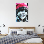 Straatprestaties 4 24x36 (60x90cm) waccna canvas afdruk (Insitu (Slaapkamer))