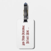 Straatprestaties 4 cd ltcna bagagelabel (Achterkant verticaal)