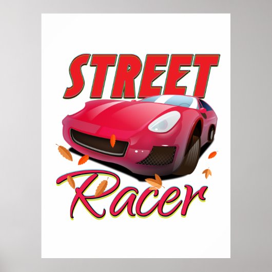 Straatracer Poster (Voorkant)