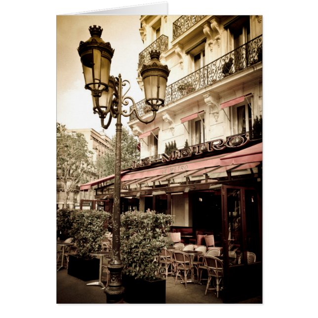 Straatrestaurant, Parijs, Frankrijk (Voorkant)