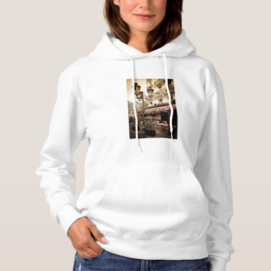 Straatrestaurant, Parijs, Frankrijk Hoodie (Voorkant)