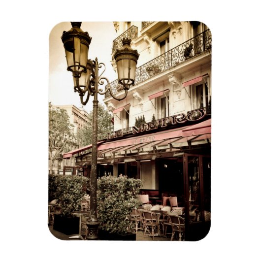 Straatrestaurant, Parijs, Frankrijk Magneet (Verticaal)