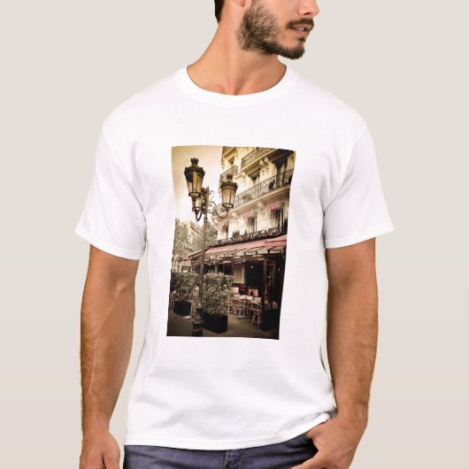 Straatrestaurant, Parijs, Frankrijk T-shirt (Voorkant)