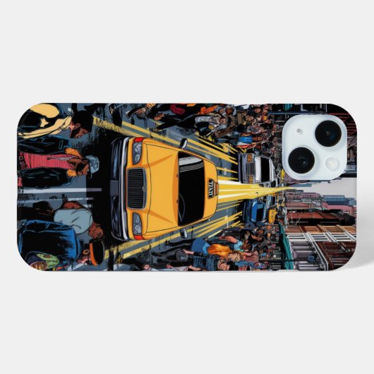 Straatrush op de straten van New York Case-Mate iPhone Case (Achterkant (horizontaal))