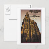 Straatsburg - Cathedraal Notre Dame Briefkaart (Voorkant / Achterkant)