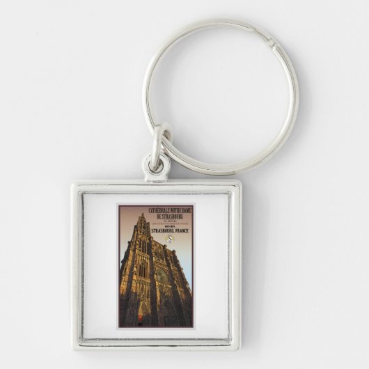 Straatsburg - Cathedraal Notre Dame Sleutelhanger (Voorkant)