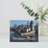 Straatsburg Elzas Frankrijk Ponts Couverts Reizen Briefkaart (Staand voorkant)