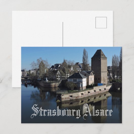 Straatsburg Elzas Frankrijk Ponts Couverts Reizen Briefkaart (Voorkant / Achterkant)