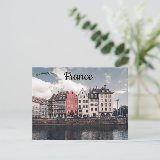 Straatsburg Frankrijk Briefkaart (Staand voorkant)