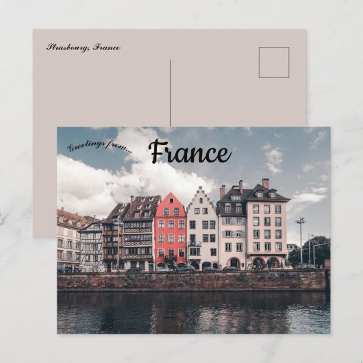Straatsburg Frankrijk Briefkaart (Voorkant / Achterkant)
