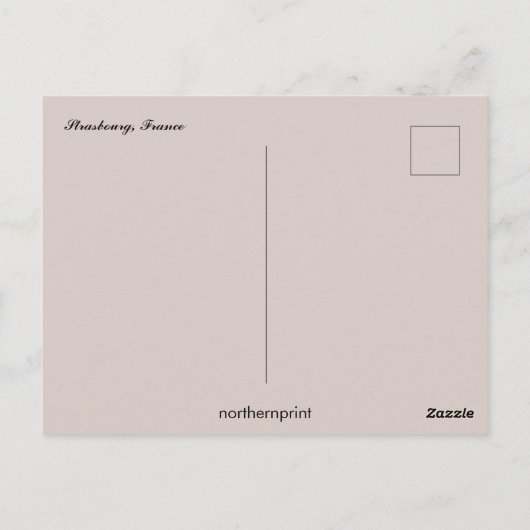 Straatsburg Frankrijk Briefkaart (Achterkant)