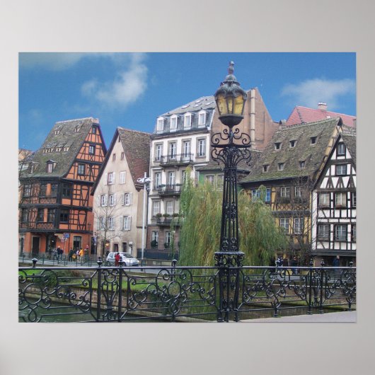 Straatsburg Frankrijk Poster (Voorkant)