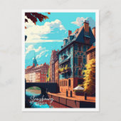 Straatsburg Frankrijk Reizen  Illustratie Briefkaart (Voorkant)