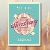 Straatsburg Frankrijk Retro  Briefkaart