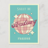 Straatsburg Frankrijk Retro  Briefkaart (Voorkant)