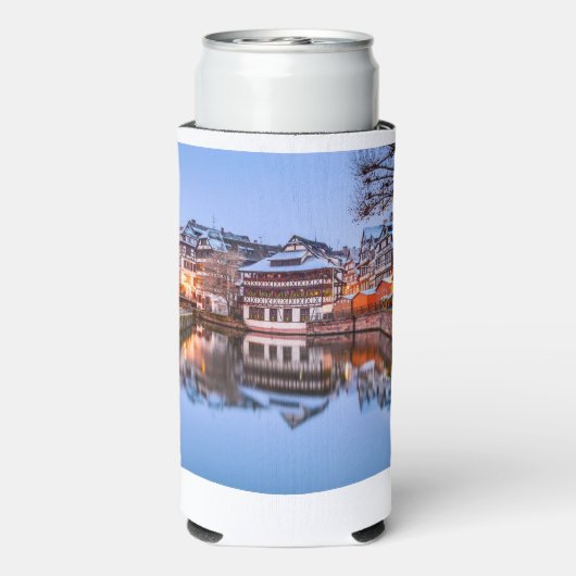 Straatsburg Frankrijk Seltzer Blikjeskoeler (Seltzer Achterkant)