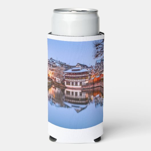 Straatsburg Frankrijk Seltzer Blikjeskoeler (Seltzer Voorkant)