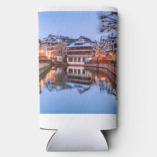 Straatsburg Frankrijk Seltzer Blikjeskoeler (Achterkant)