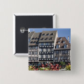 Straatsburg, Frankrijk Vierkante Button 5,1 Cm (Voorkant /achterkant)