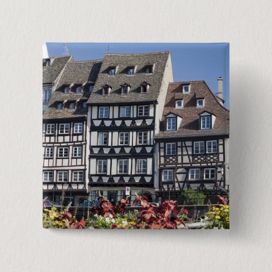 Straatsburg, Frankrijk Vierkante Button 5,1 Cm (Voorkant)