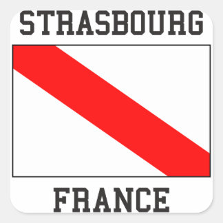 Straatsburg Frankrijk Vierkante Sticker