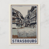 Straatsburg Historische afbeelding van het centrum Briefkaart (Voorkant)