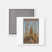 Straatsburg - Kathedraal en Bomen Magneet (Voorkant / Achterkant)