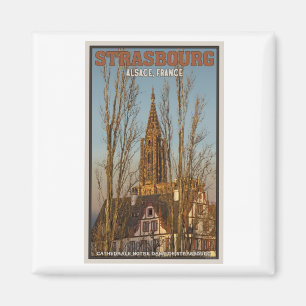 Straatsburg - Kathedraal en Bomen Magneet