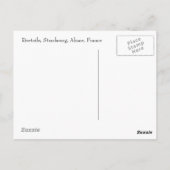 Straatsburg overdag briefkaart (Achterkant)