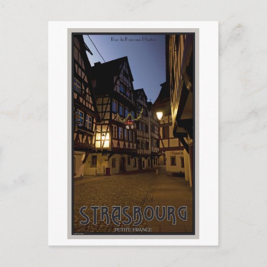 Straatsburg - Petite France Early Morning Briefkaart (Voorkant)