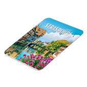 Straatsburg Photo Vintage Magneet (Linkerzijde)