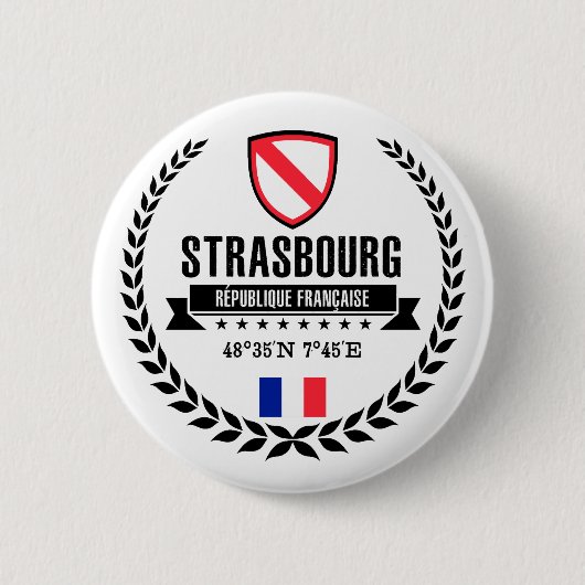 Straatsburg Ronde Button 5,7 Cm (Voorkant)