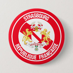 Straatsburg Ronde Embleem Button 7,6 Cm