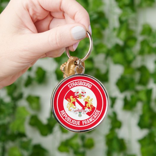 Straatsburg Ronde Embleem Sleutelhanger (Hand)