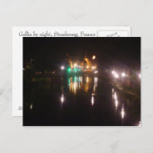 Straatsburg 's nachts briefkaart (Voorkant / Achterkant)