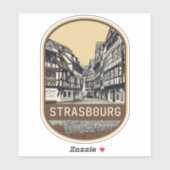 Straatsburg stad Frankrijk is mijn trotse thuissta Sticker (Vel)