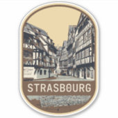 Straatsburg stad Frankrijk is mijn trotse thuissta Sticker (Voorkant)