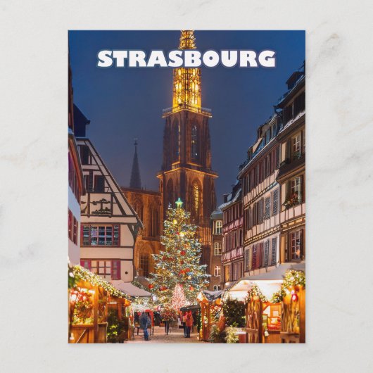 Straatsburg The Capital of Christmas Briefkaart (Voorkant)
