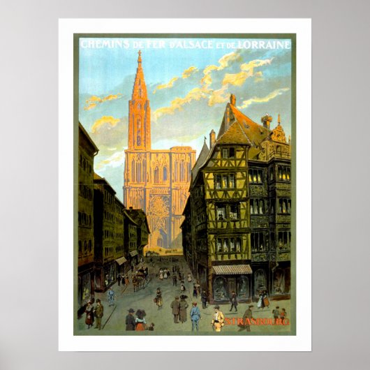 Straatsburg Vintage Revel Poster (Voorkant)