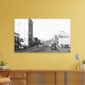 Straatscène in Aberdeen, WA-foto Canvas Afdruk (Insitu (Woonkamer))