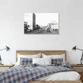 Straatscène in Aberdeen, WA-foto Canvas Afdruk (Insitu (Slaapkamer))