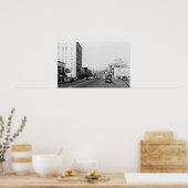 Straatscène in Aberdeen, WA-foto Poster (Keuken)