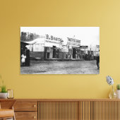 Straatscène in Anchorage, Alaska-foto Canvas Afdruk (Insitu (Woonkamer))