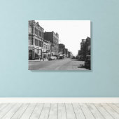 Straatscène in Port Townsend, WA-foto Canvas Afdruk (Insitu (Houten vloer))
