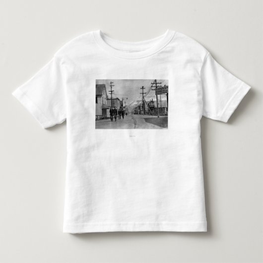 Straatscène in Valdez, Alaska-foto Kinder Shirts (Voorkant)