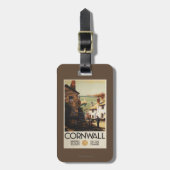 Straatscène met twee Mannen Bagagelabel (Voorkant verticaal)