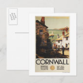 Straatscène met twee Mannen Briefkaart (Voorkant / Achterkant)