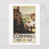 Straatscène met twee Mannen Briefkaart (Voorkant)