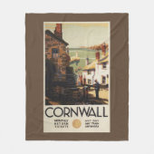 Straatscène met twee Mannen Fleece Deken (Voorkant)